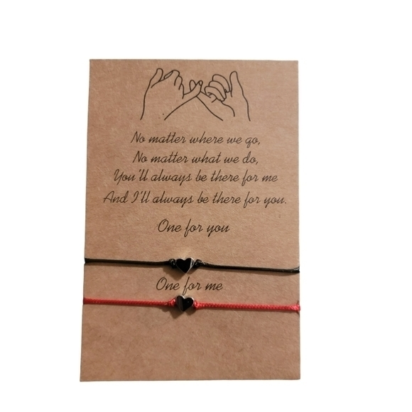 Friendship Bracelets‎ Couples Promise long distance relationship daughter NEW - Picture 1 of 2